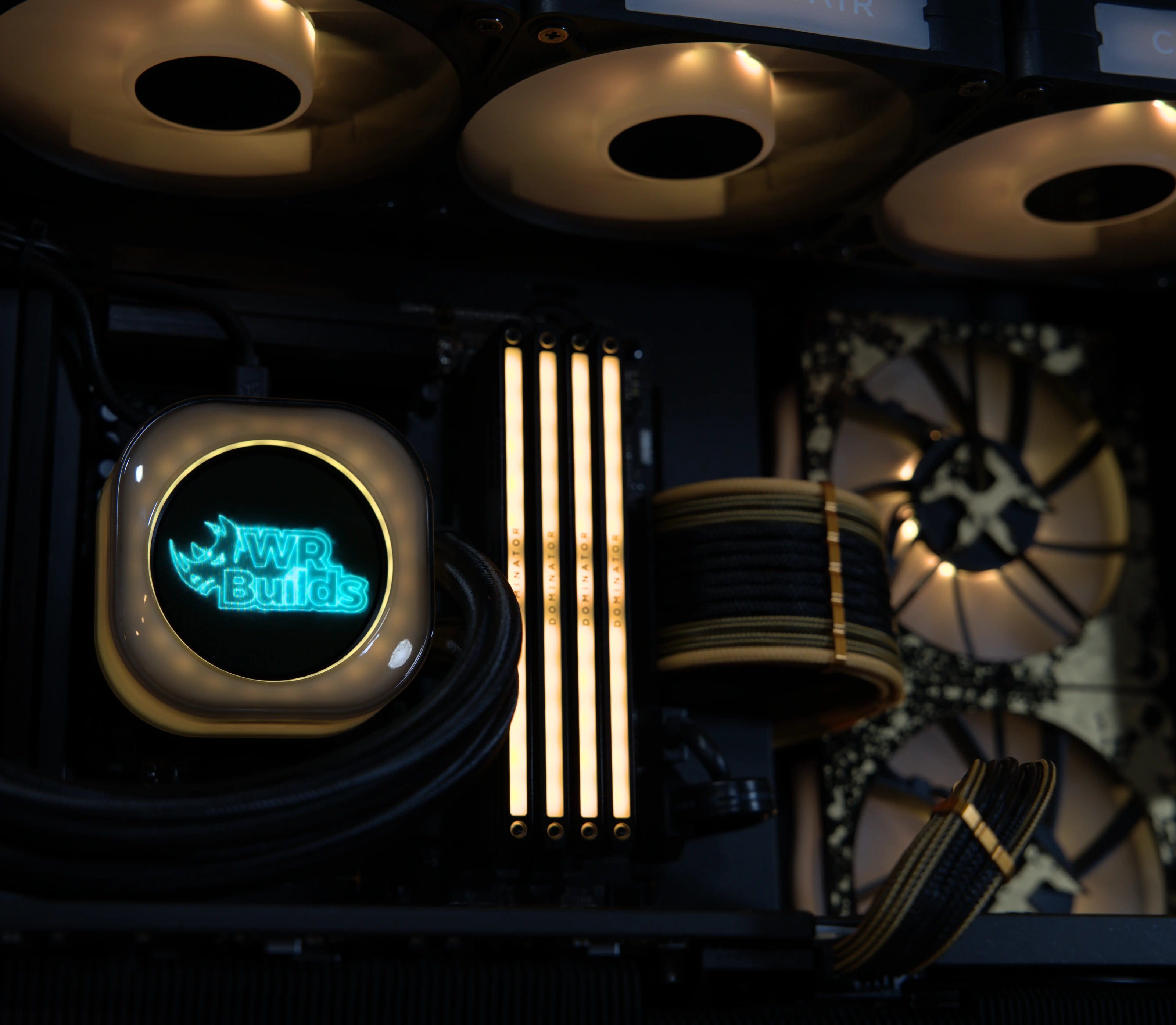 Close Up of the RAM and Cooler on a Premium Custom Gaming PC in Montreal, Canada
